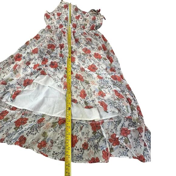 Vintage Abercrombie & Fitch One Shoulder Hi-Low Dress SZ XL Floral Cottagecore - Picture 15 of 16